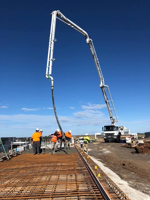 2 Bros Concrete Pumping concreting work in Pialba