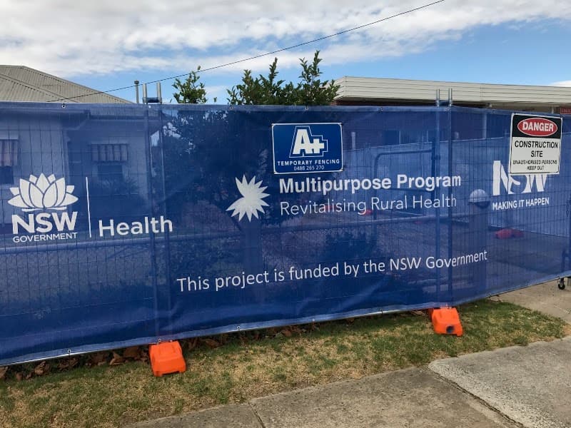 A Plus Temporary Fencing fencing work in West Wodonga