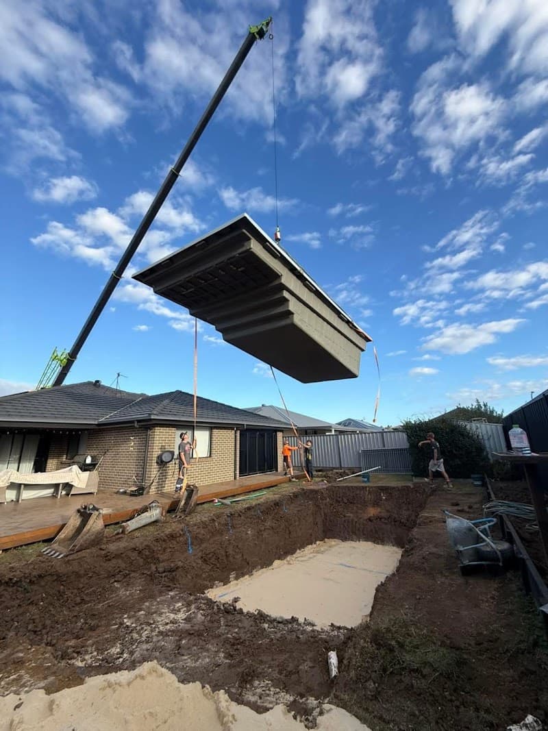 Absolute Pools pool builder work in Beresfield
