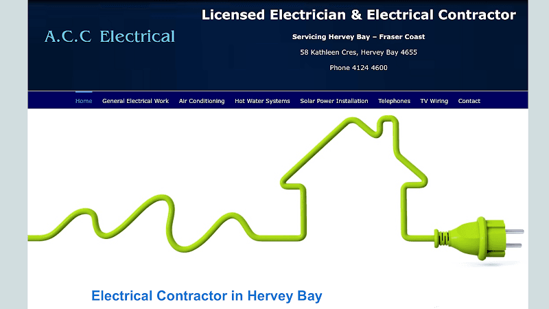 A.C.C. Electrical Hervey Bay electrician work in Torquay