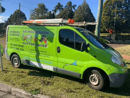 AD House Wash & Gutter Cover pressure washing work in East Toowoomba
