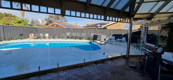 Adelaide Pool Glass fencing work in Walkerville