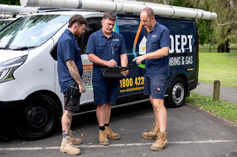 Adept Plumbing and Gas plumber work in Meadowbrook
