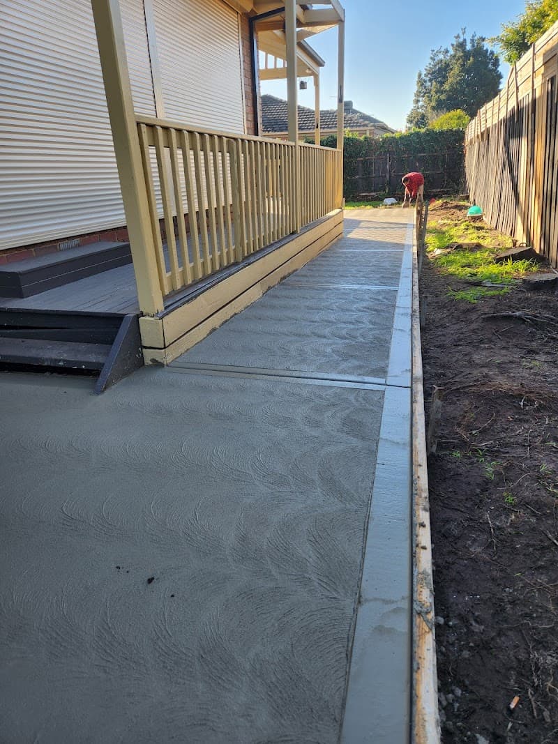 Alishba Concreting Service's concreting work in Springvale