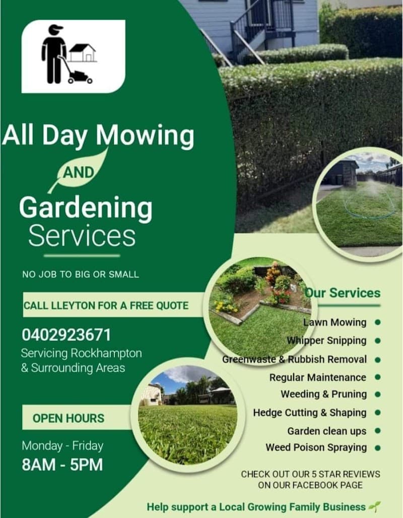 All Day Mowing & Garden Services gardening work in The Range