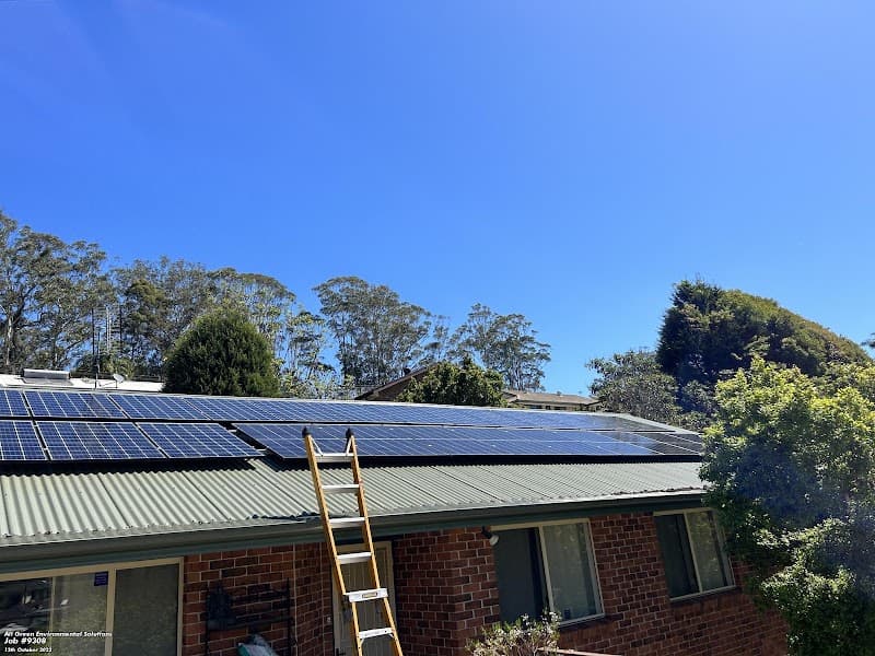 All Green Environmental Solutions solar panel installation work in West Gosford