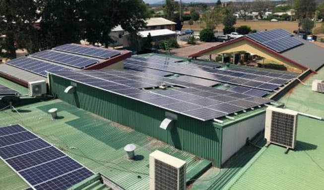All Green Environmental Solutions solar panel installation work in West Gosford