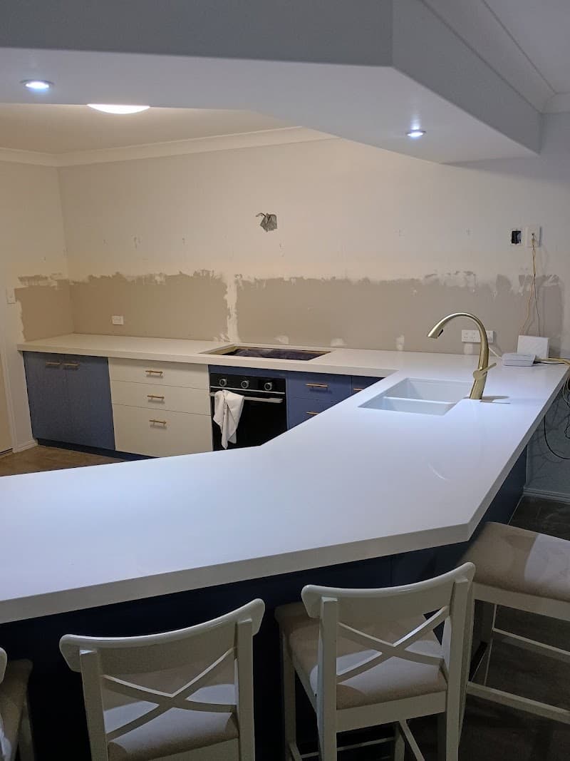 All In Stone Benchtops bathroom renovation work in Svensson Heights