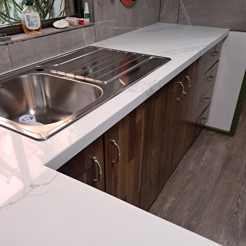 All In Stone Benchtops bathroom renovation work in Svensson Heights