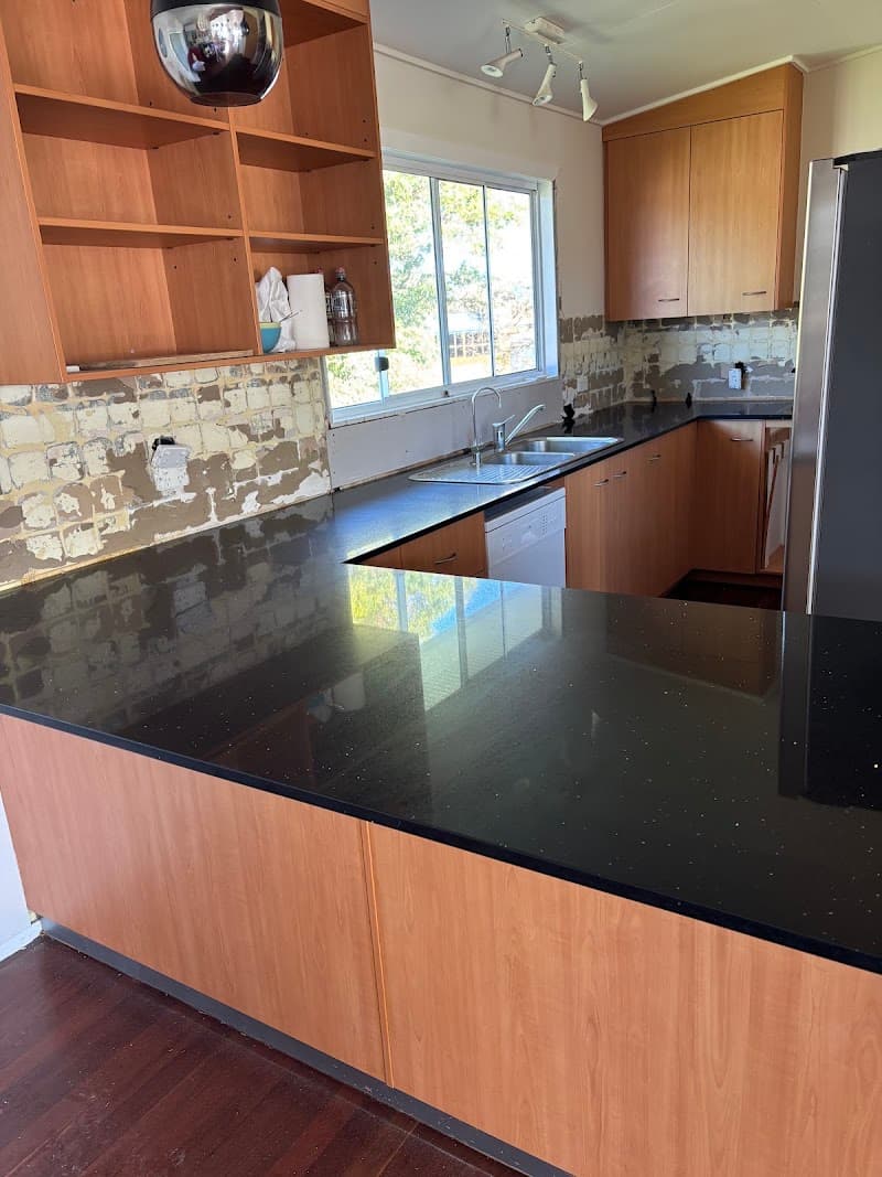 All In Stone Benchtops bathroom renovation work in Svensson Heights
