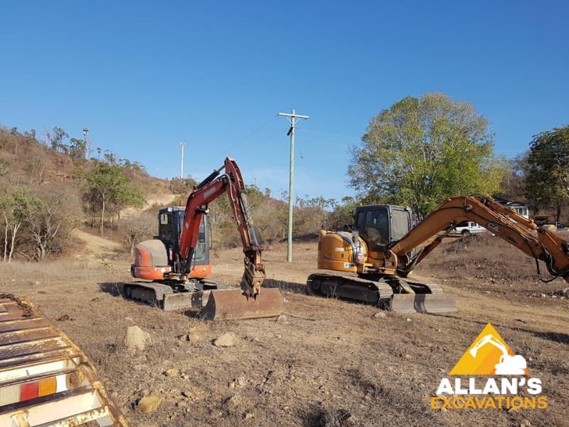 Allan's Excavations demolition work in Mount St John