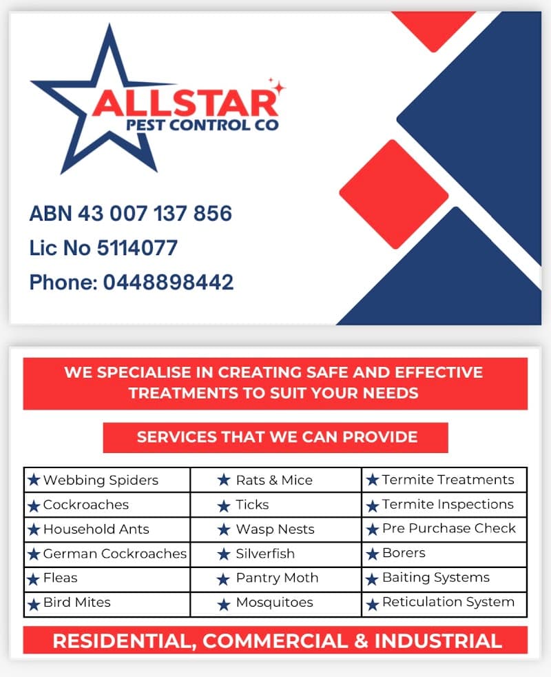 Allstar Pest Control Co pest control work in Penrith