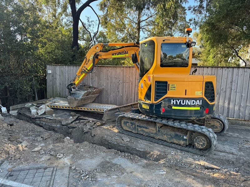 Alpha excavation demolition tipper truck demolition work in Quakers Hill