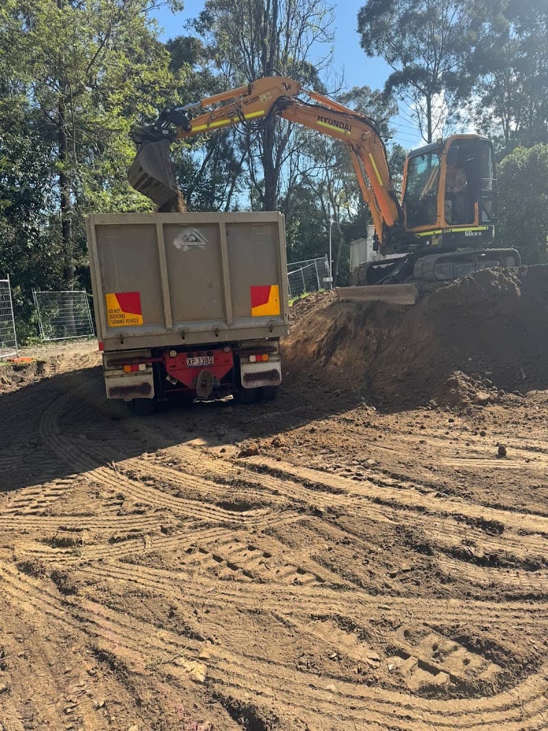 Alpha excavation demolition tipper truck demolition work in Quakers Hill