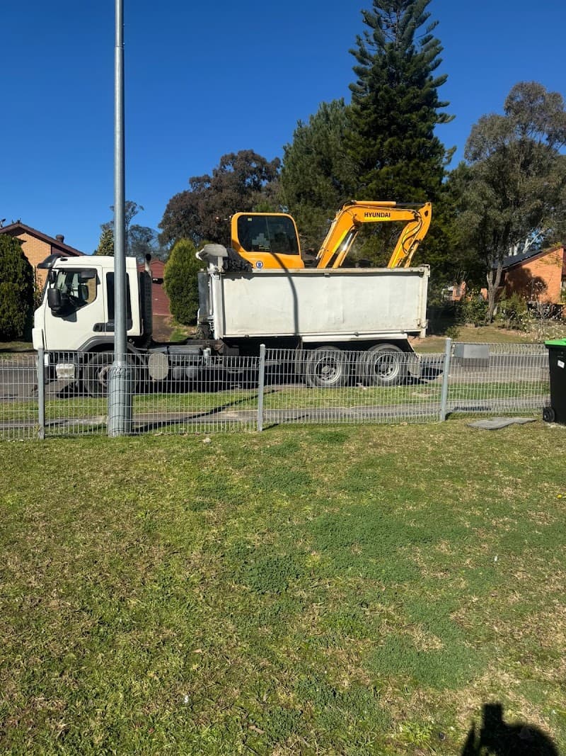 Alpha excavation demolition tipper truck demolition work in Quakers Hill