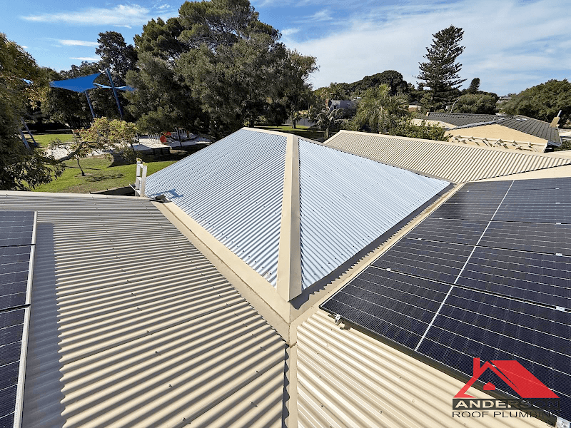 Anderson Roof Plumbing roofing work in Clarkson