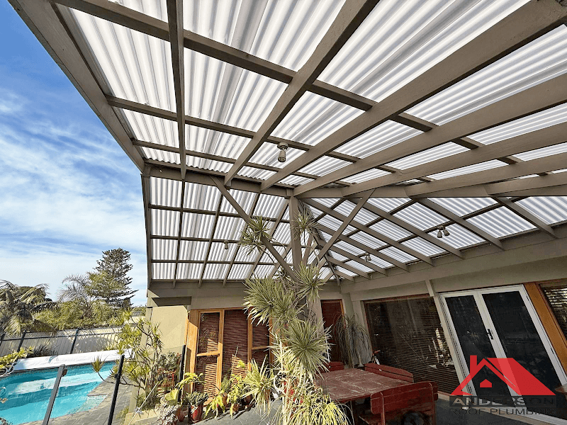 Anderson Roof Plumbing roofing work in Clarkson