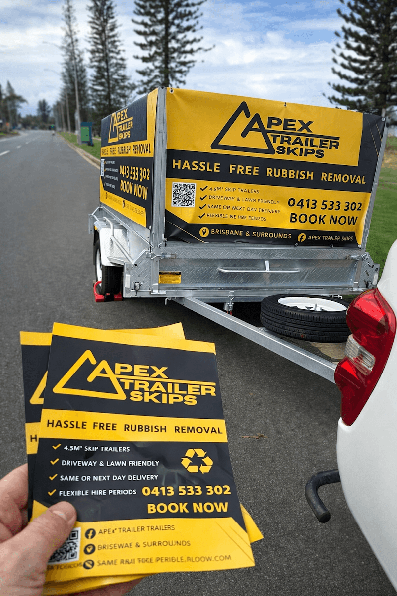 Apex Trailer Skips rubbish removal work in Redcliffe
