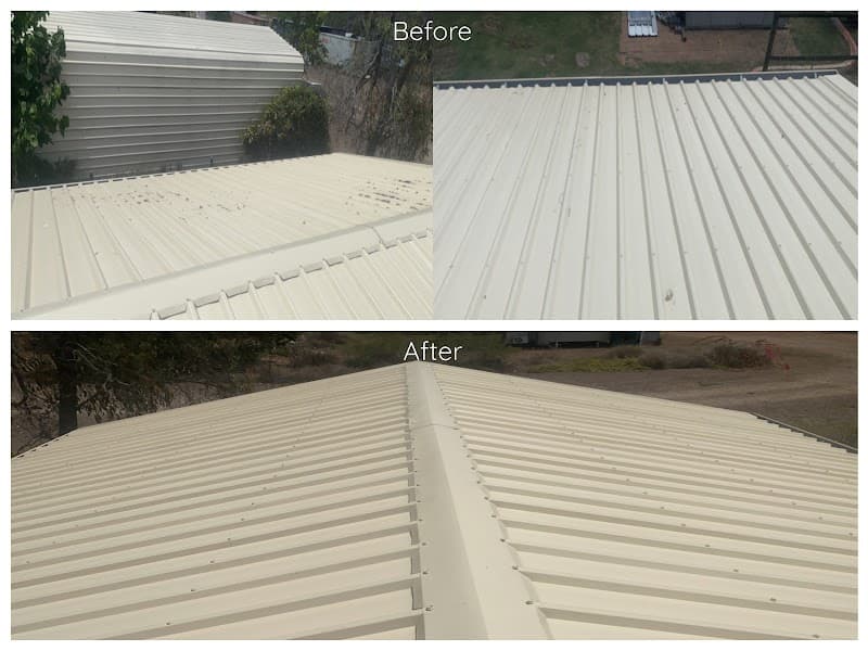 ApexShine Roof & Pathway Solutions gutter cleaning work in Gracemere