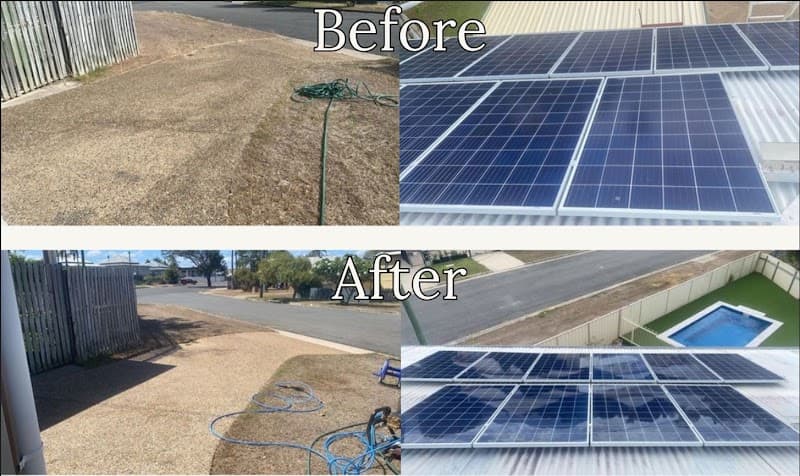 ApexShine Roof & Pathway Solutions gutter cleaning work in Gracemere