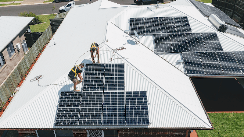 Arctic Energy solar panel installation work in Harlaxton