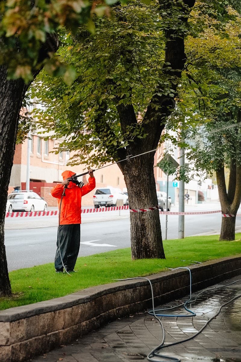 Arnold Cleaning Services pressure washing work in Launceston