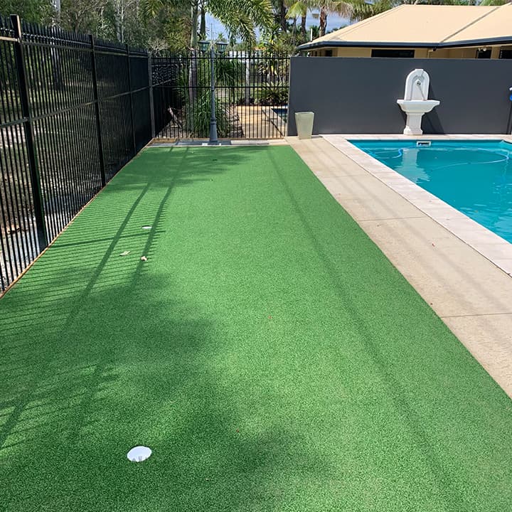 Artificial Turf Qld landscaping work in Pialba