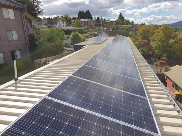 AUS Solar Energy Group (Tasmania) solar panel installation work in Hobart