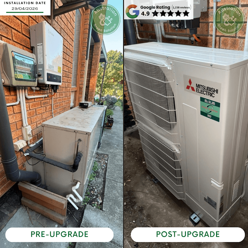 Australian Green Solution air conditioning work in Keysborough