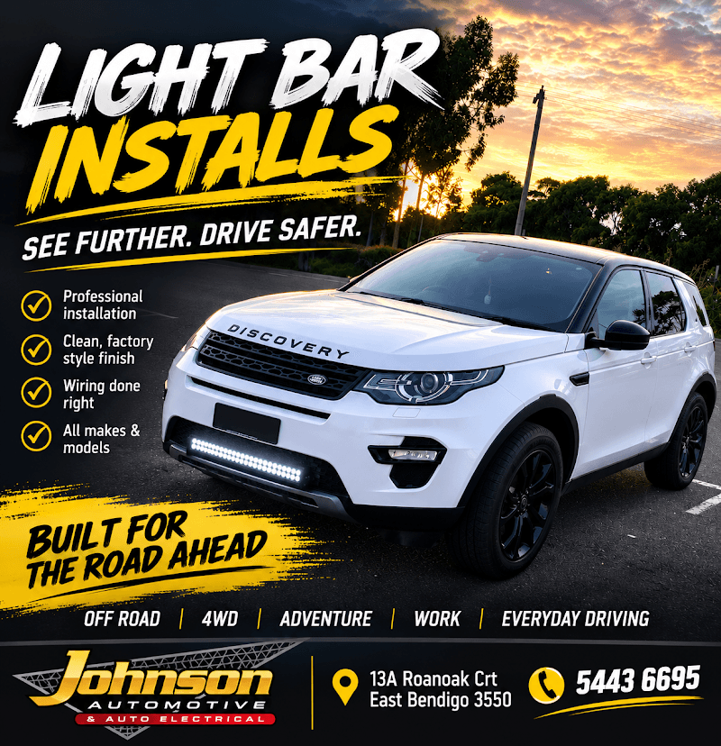 Auto Electrician & Mechanic - Johnson Automotive & Auto Electrics Bendigo electrician work in East Bendigo