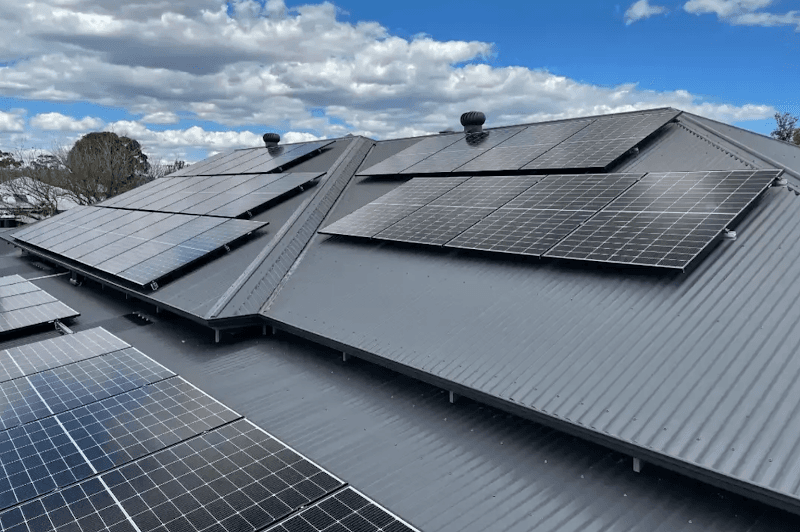 Averon Electricals solar panel installation work in Mawson Lakes
