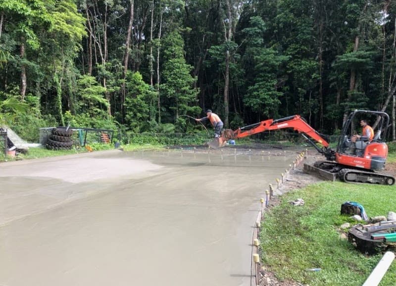 B & C Donnachie Concrete Contractors concreting work in Kuranda