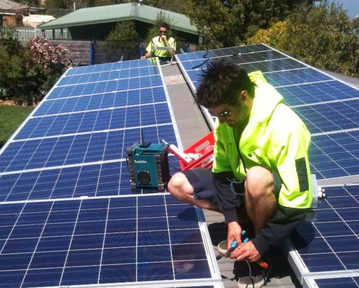 Ballarat Solar & Electrical solar panel installation work in Delacombe