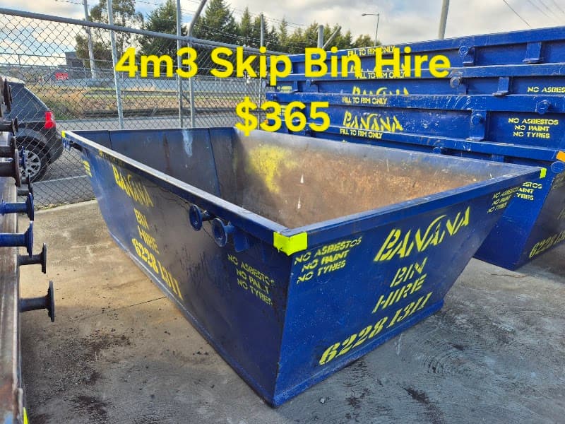 Banana Bin Hire rubbish removal work in Moonah