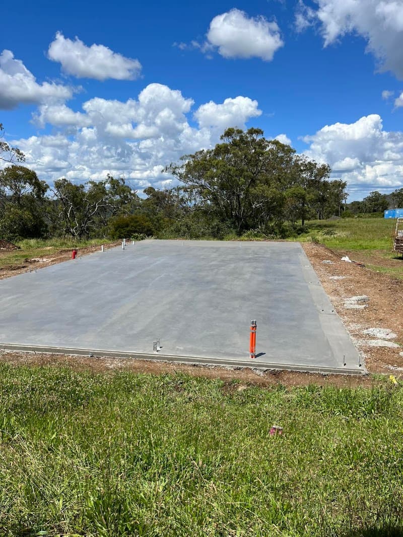 Baseup Sheds concreting work in Drayton