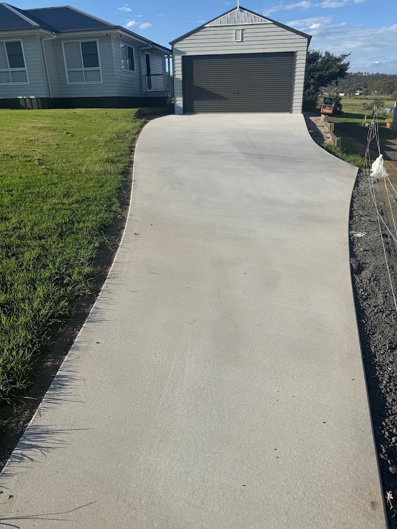 Baseup Sheds concreting work in Drayton