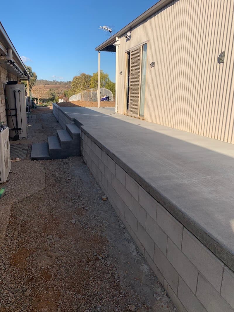 Baseup Sheds concreting work in Drayton
