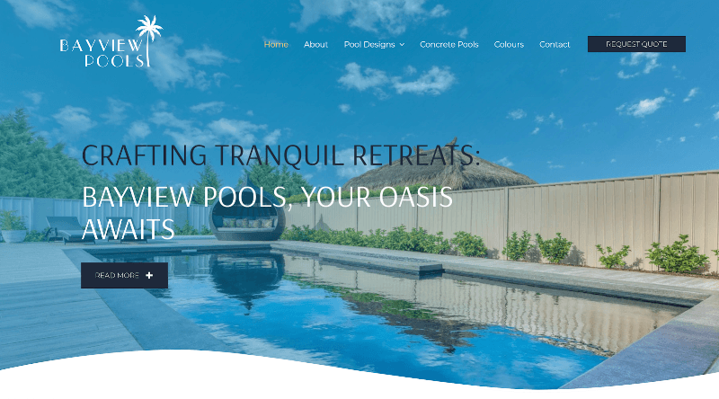 Bayview Pools pool builder work in Mornington