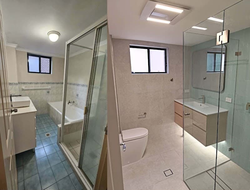 Belle Bathrooms bathroom renovation work in Rydalmere