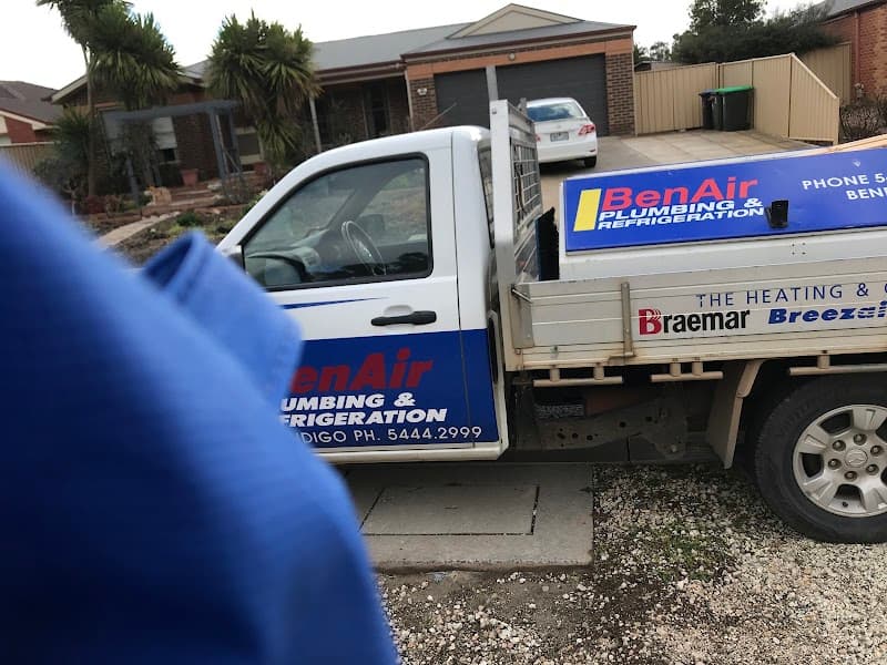 Benair Plumbing & Refrigeration air conditioning work in Golden Square