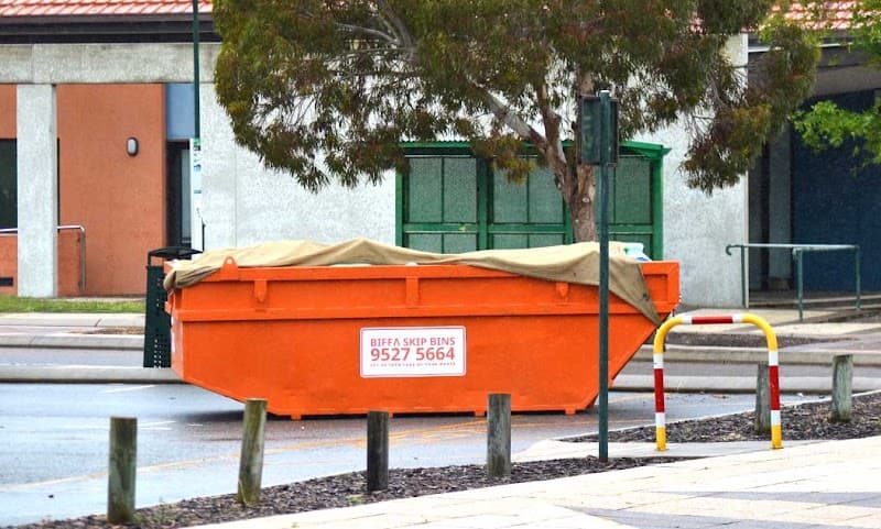 Biffa Skip Bin Hire rubbish removal work in Rockingham