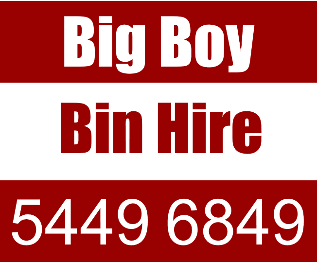 Big Boy Bin Hire rubbish removal work in Maiden Gully