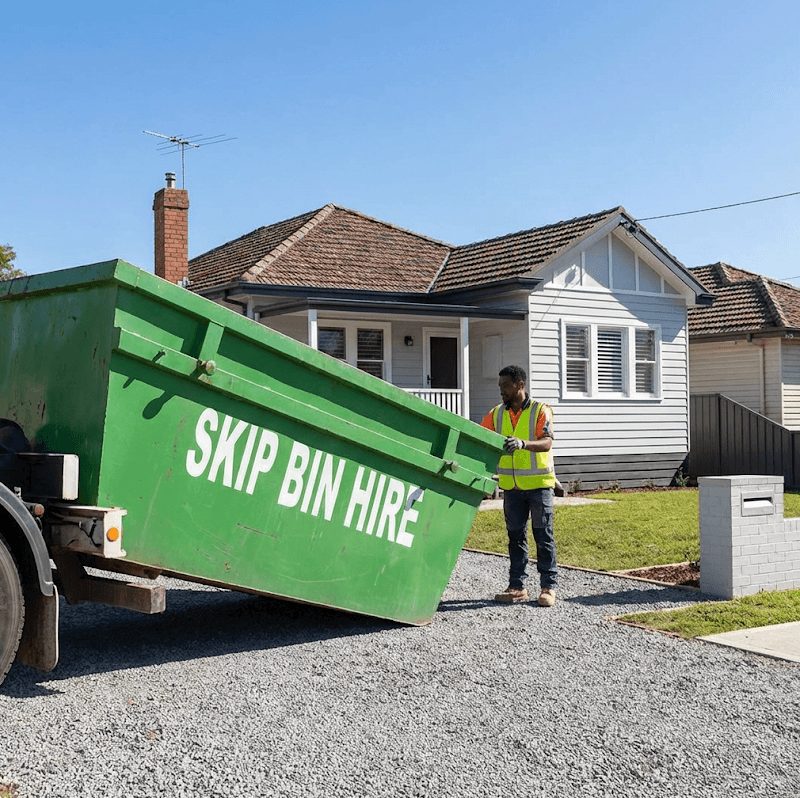 Bin Planet Bendigo rubbish removal work in East Bendigo