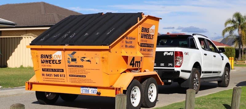 Bins on Wheels for Hire rubbish removal work in Middle Swan