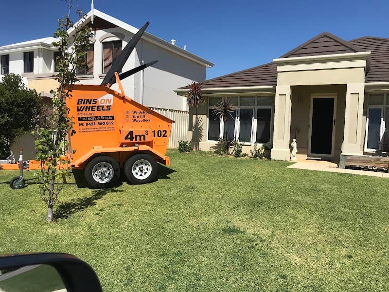 Bins on Wheels for Hire rubbish removal work in Middle Swan