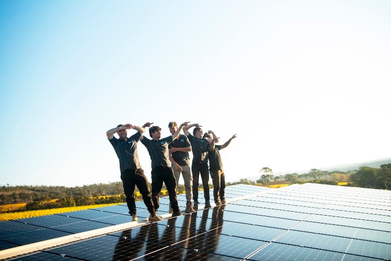 BJ Energy solar panel installation work in Redwood Park