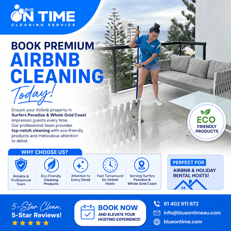 Blue On time Cleaning Service cleaning work in Surfers Paradise