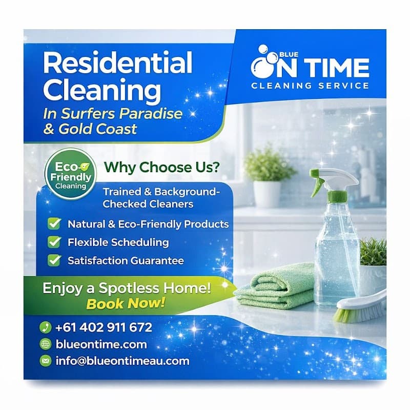 Blue On time Cleaning Service cleaning work in Surfers Paradise