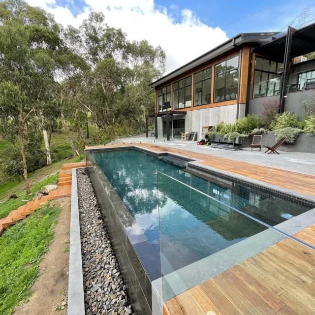 Blue Pools and Spas pool builder work in Port Melbourne
