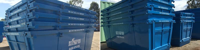 Blue Skip Bin rubbish removal work in Revesby